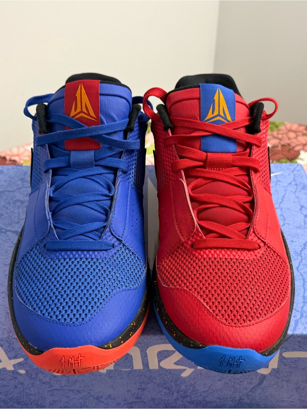 Nike Left-Right Mismatched Red & Blue Athletic Sneakers